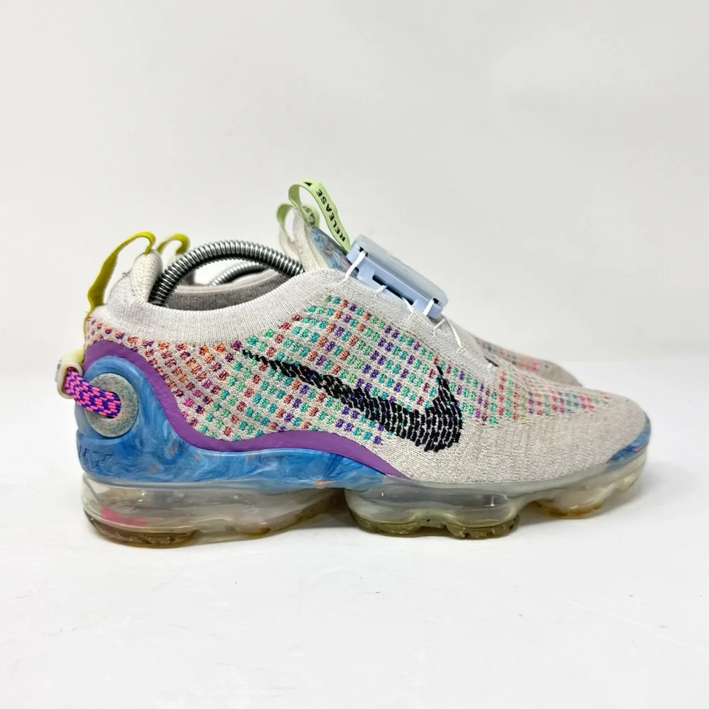 Nike Air Vapormax 2020 Flyknit Pure Platinum Multicolor Kids Size 5.5